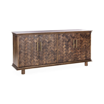 Shira Kona Brown 4 Door Buffet - Ornate Home