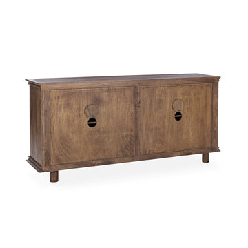Shira Kona Brown 4 Door Buffet - Ornate Home