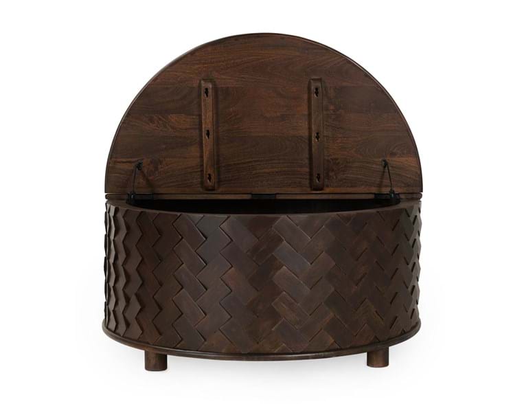 Shira Kona Brown Storage Coffee Table - Ornate Home