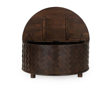 Shira Kona Brown Storage Coffee Table - Ornate Home