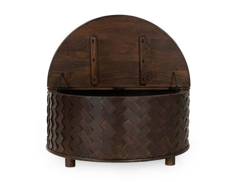 Shira Kona Brown Storage Coffee Table - Ornate Home