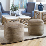 Shiro Beige Pouf - Ornate Home