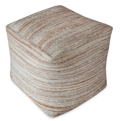 Shiro Beige Pouf - Ornate Home