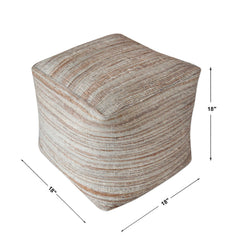 Shiro Beige Pouf - Ornate Home