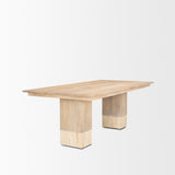 Shivon Light Brown Rectangular Dining Table - Ornate Home