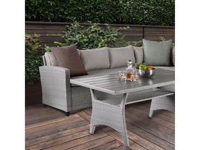 Shonda Gray 3 Pc. Patio Dining Set - Ornate Home