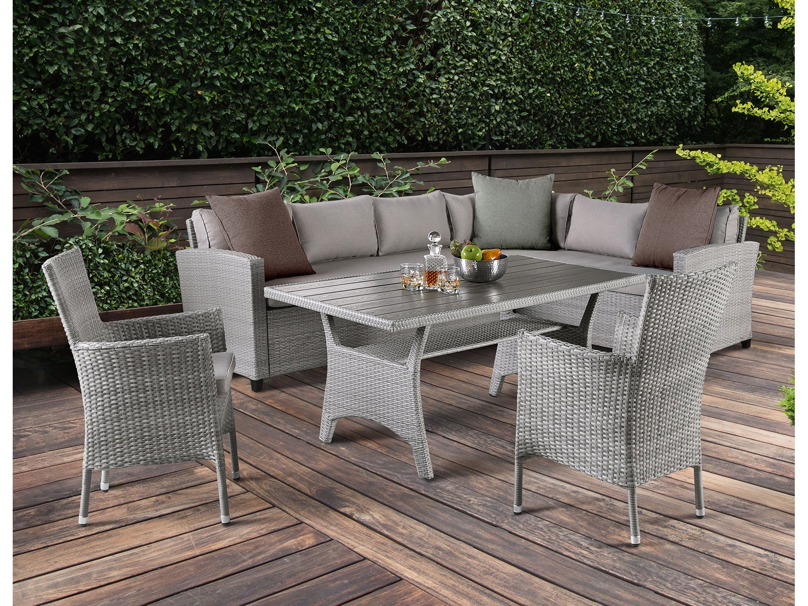 Shonda Gray 5 Pc. Patio Dining Set - Ornate Home