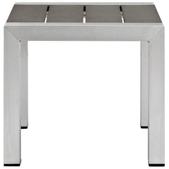 Shore Silver/Beige 3 Piece Outdoor Patio Aluminum Set - Ornate Home