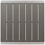 Shore Silver/Gray 3 Piece Outdoor Patio Aluminum Pub Set - 27.5x67.5" - Ornate Home