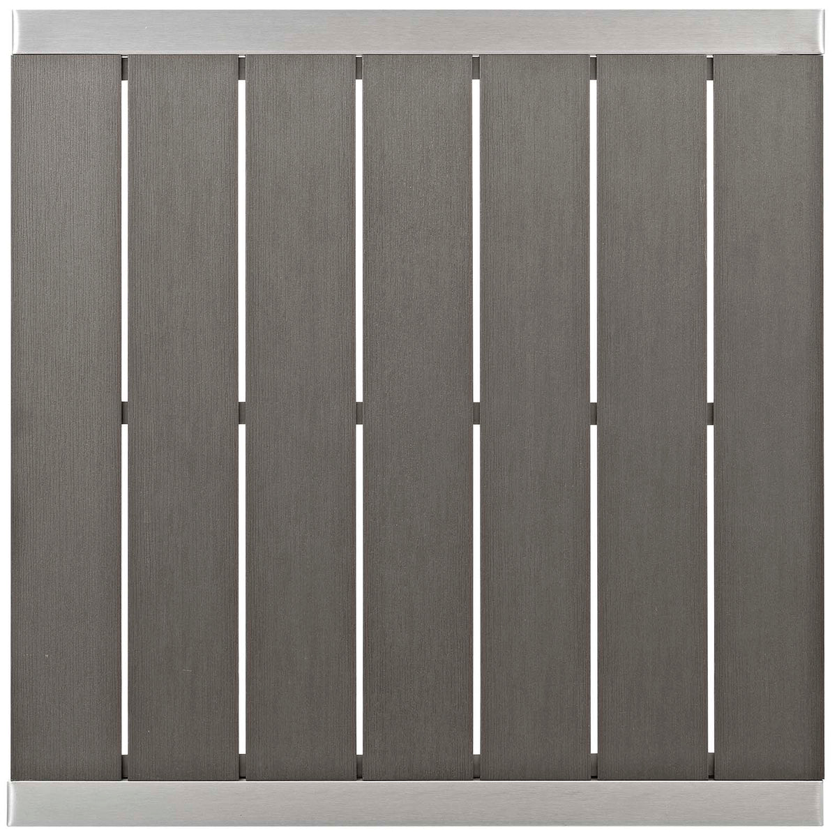 Shore Silver/Gray 3 Piece Outdoor Patio Aluminum Pub Set - 27.5x67.5" - Ornate Home