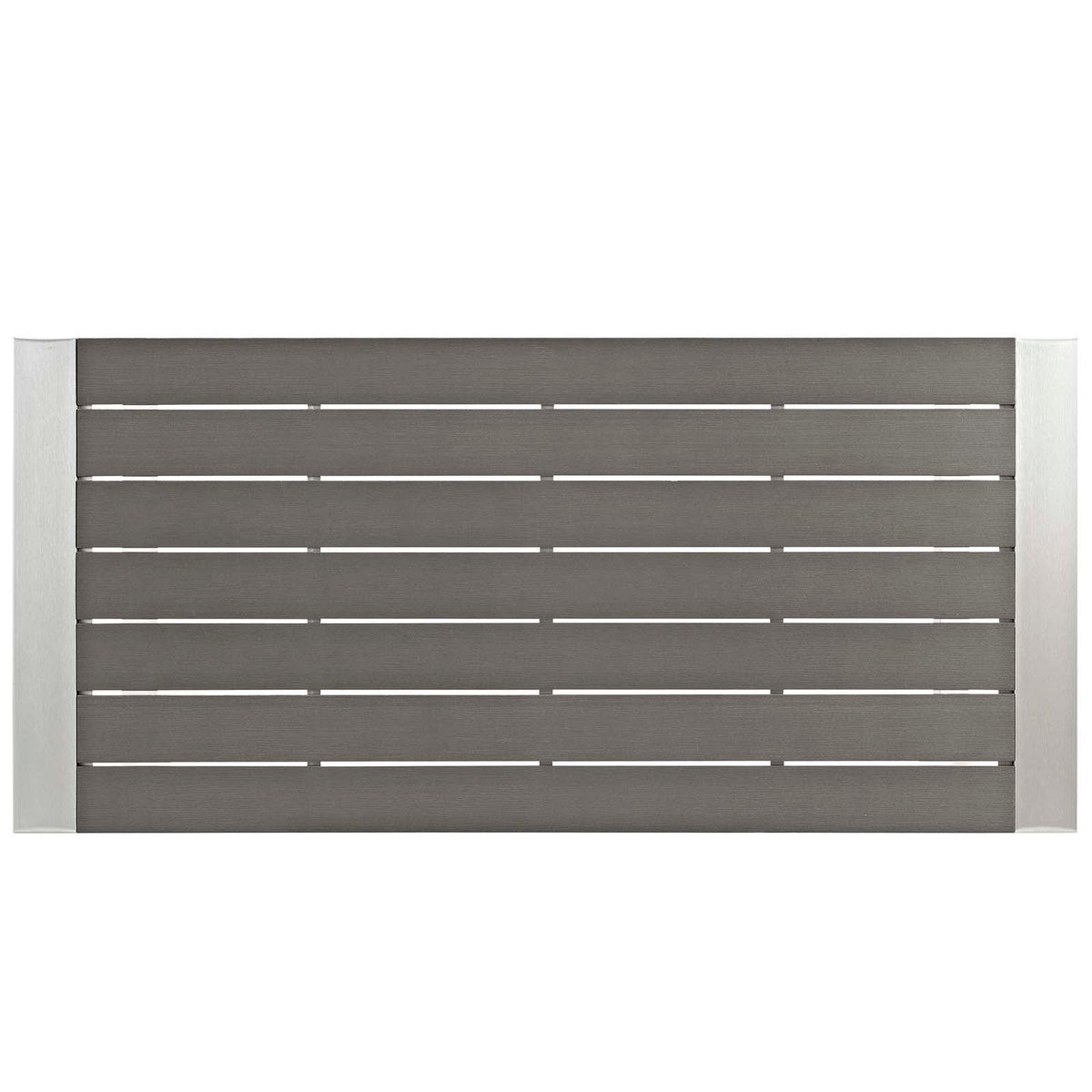Shore Silver/Gray 7 Piece Outdoor Patio Aluminum Dining Set - Ornate Home