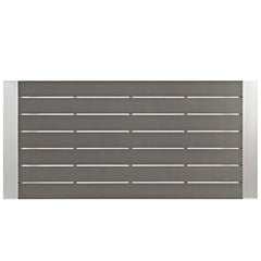 Shore Silver/Gray 7 Piece Outdoor Patio Aluminum Dining Set - Ornate Home