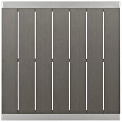 Shore Silver/Gray Outdoor Patio Aluminum Bar Table - Ornate Home