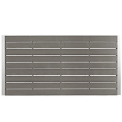 Shore Silver/Gray Outdoor Patio Aluminum Dining Table - Ornate Home