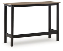 Shoreline Beach Black/Beige Counter Table Set (Set of 3) - Ornate Home