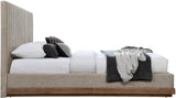 Shoreline Beige Fabric Upholstered Queen Bed (3 Boxes) - Ornate Home