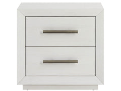 Shoreline White Pine 2 Drawers Nightstand - Ornate Home