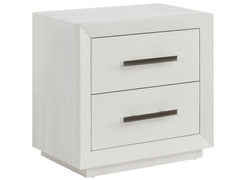 Shoreline White Pine 2 Drawers Nightstand - Ornate Home