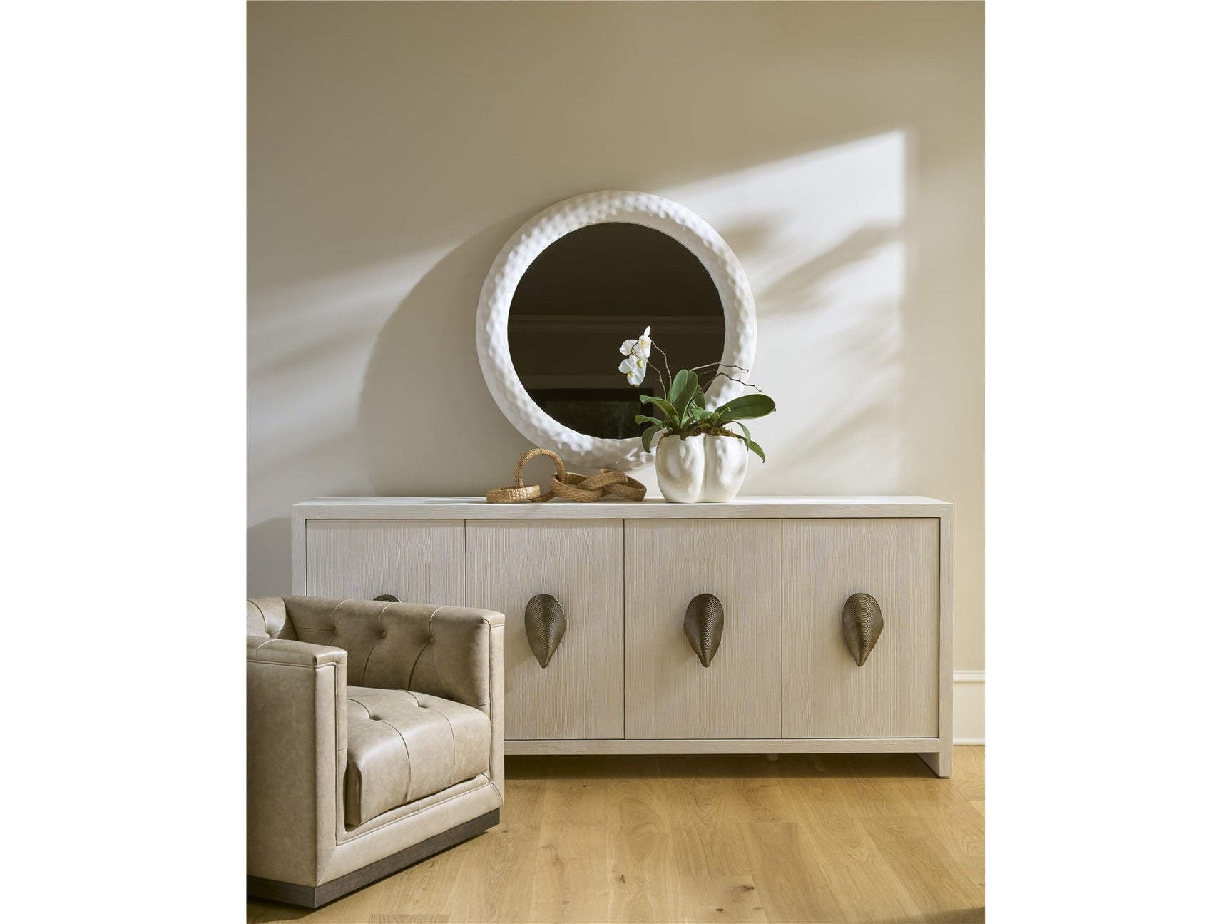 Shoreline White Pine Credenza (86" W) - Ornate Home