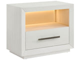Shoreline White Pine One Drawer Nightstand - Ornate Home