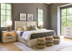 Shoreline White Pine Queen Panel Bed - Ornate Home
