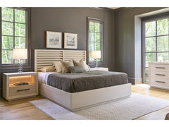 Shoreline White Pine Queen Panel Storage Bed - Ornate Home