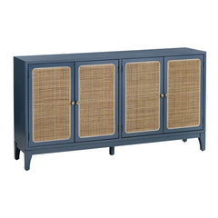 Shoreside Blue/Brown Four-Door Sideboard - Ornate Home