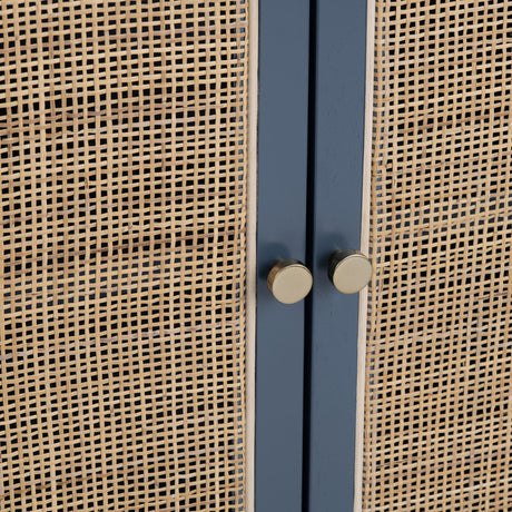 Shoreside Blue/Brown Four-Door Sideboard - Ornate Home