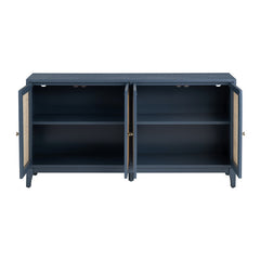 Shoreside Blue/Brown Four-Door Sideboard - Ornate Home