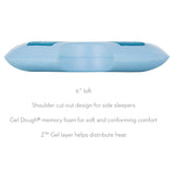 Shoulder Gel Dough + Z Gel White Queen Pillow - Ornate Home