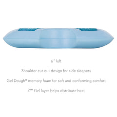 Shoulder Gel Dough + Z Gel White Queen Pillow - Ornate Home
