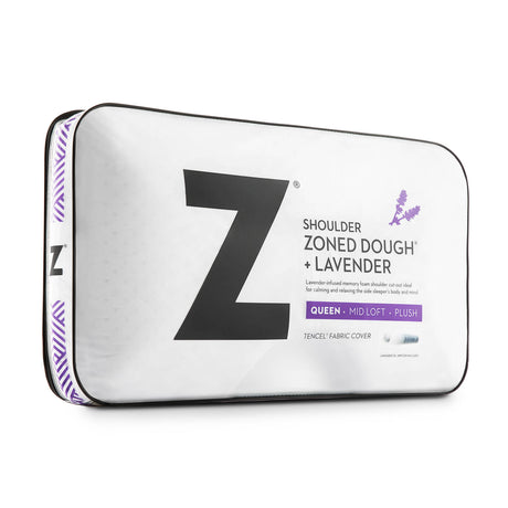 Shoulder Zoned Dough Lavender King Pillow - Ornate Home