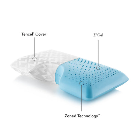 Shoulder Zoned Dough White King Pillow - Ornate Home