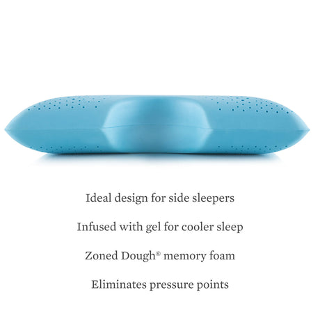 Shoulder Zoned Dough White Queen Pillow - Ornate Home
