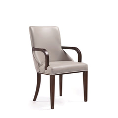 Shubert 8-Piece Faux Leather and Velvet Dining Chair Set in Light Grey - Ornate Home