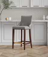 Shubert Barstool in Dark Taupe - Ornate Home