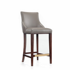 Shubert Barstool in Dark Taupe (set of 3) - Ornate Home
