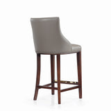 Shubert Barstool in Dark Taupe (set of 3) - Ornate Home