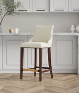 Shubert Barstool in Ivory - Ornate Home