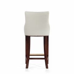 Shubert Barstool in Ivory (set of 3) - Ornate Home