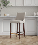Shubert Barstool in Light Grey - Ornate Home