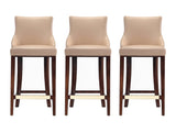 Shubert Barstool in Tan (set of 3) - Ornate Home