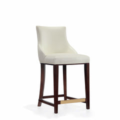 Shubert Counter Stool in Ivory (set of 3) - Ornate Home