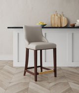 Shubert Counter Stool in Light Grey - Ornate Home