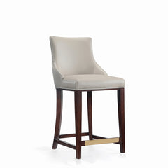 Shubert Counter Stool in Light Grey (set of 2) - Ornate Home