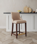 Shubert Counter Stool in Tan - Ornate Home