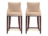 Shubert Counter Stool in Tan (Set of 2) - Ornate Home