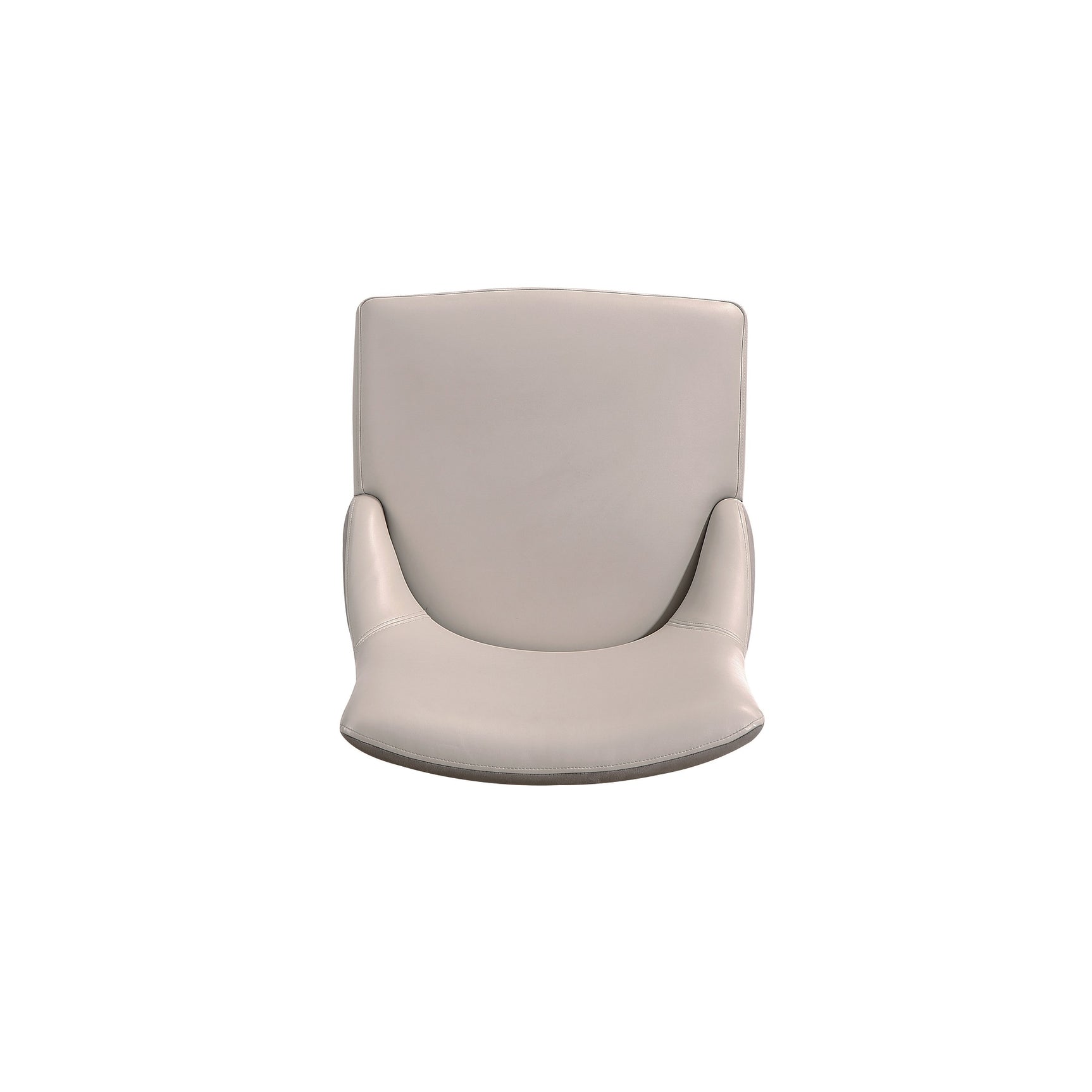 Shubert Faux Leather and Velvet Dining Chair in Light Grey (set of 2) - Ornate Home