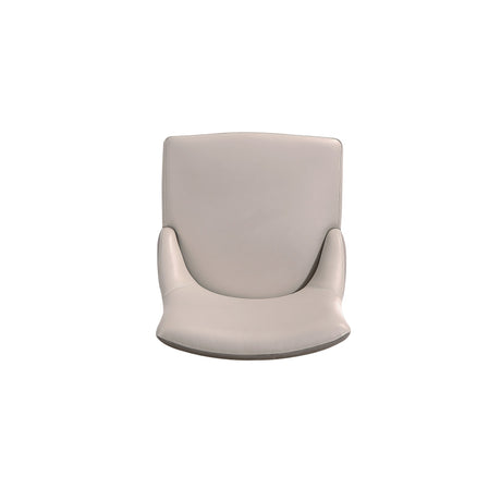 Shubert Faux Leather and Velvet Dining Chair in Light Grey (set of 2) - Ornate Home