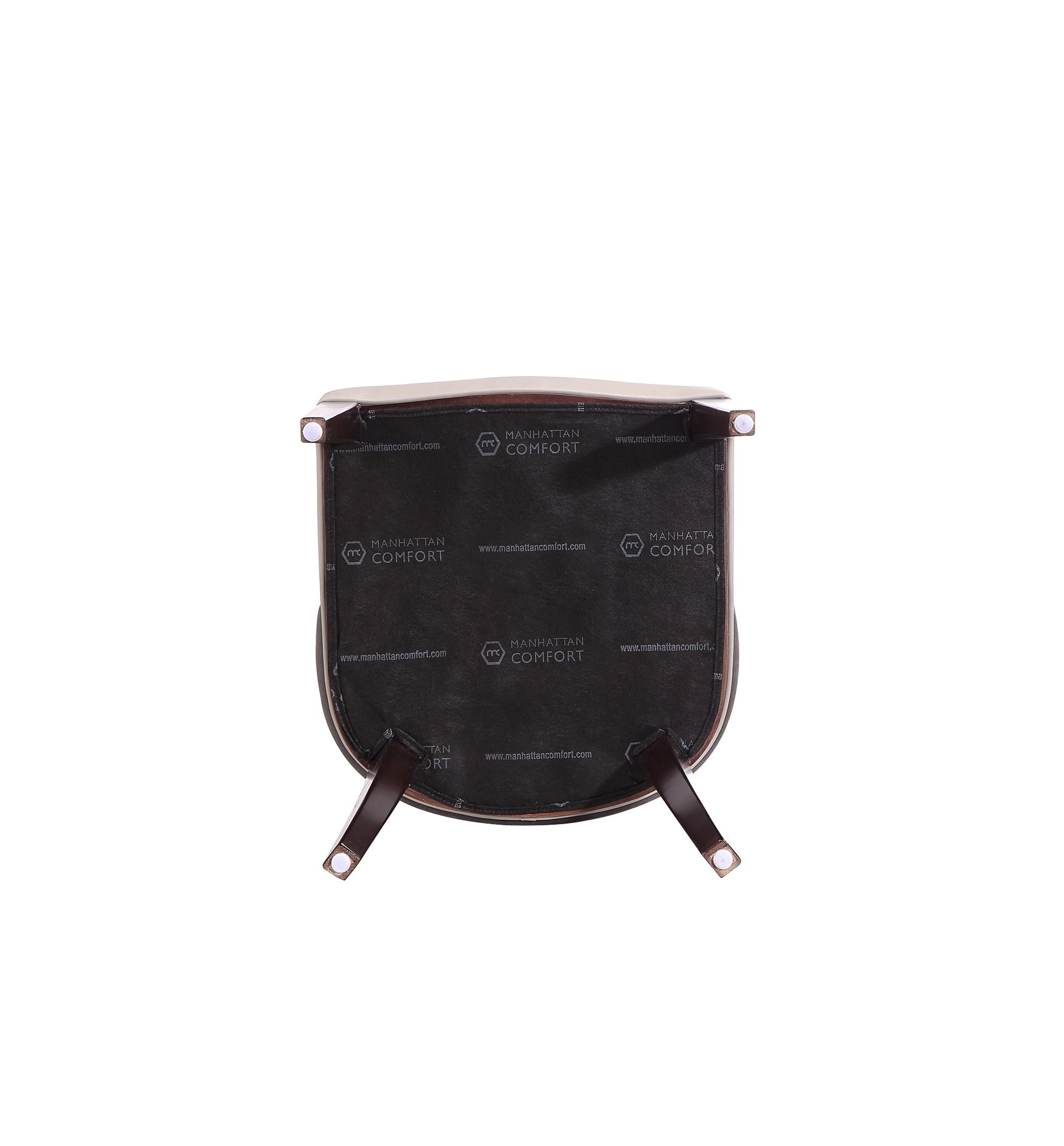 Shubert Faux Leather and Velvet Dining Chair in Light Grey (set of 2) - Ornate Home